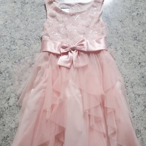 Girls Bonnie Jean pink dress